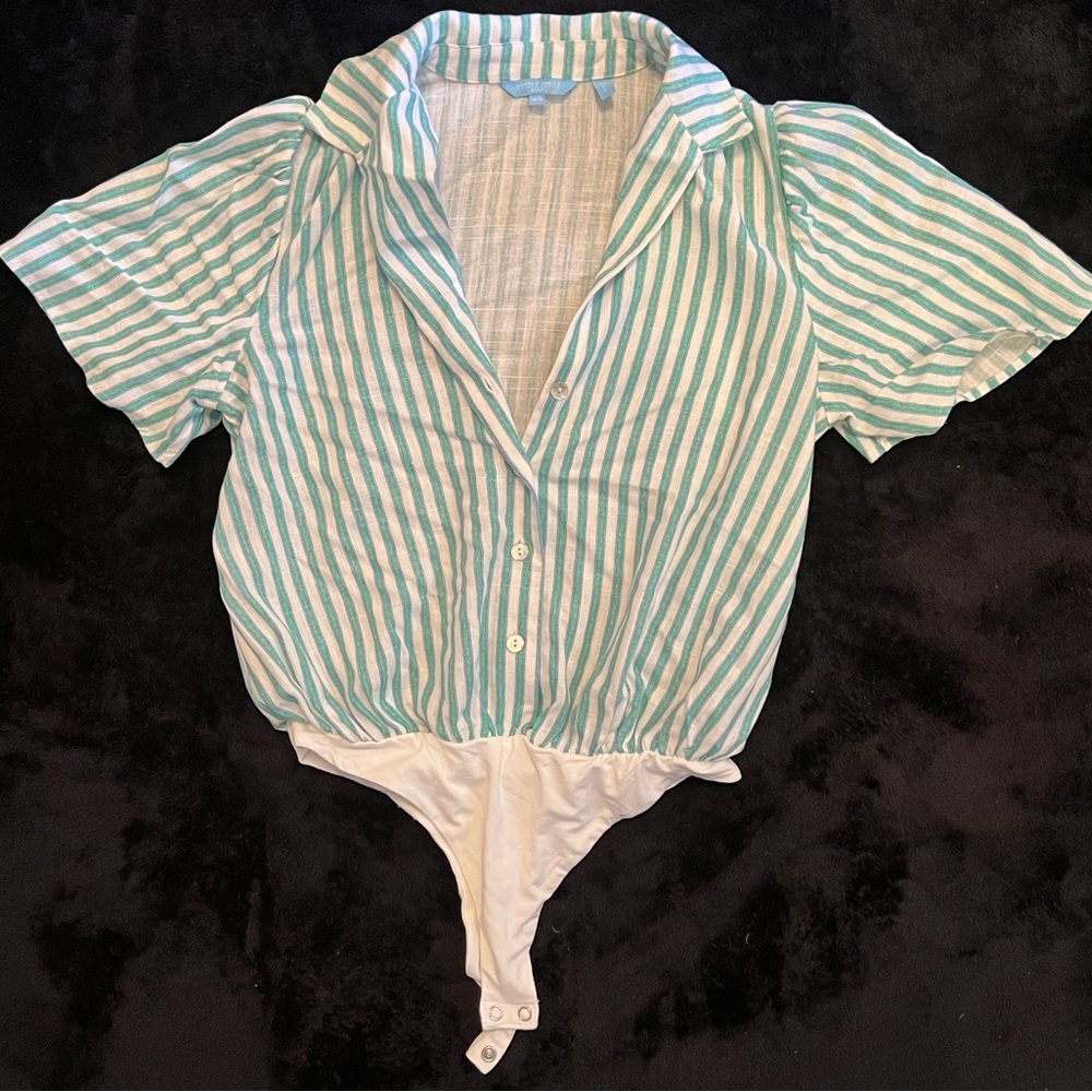 Draper James stripe onesie